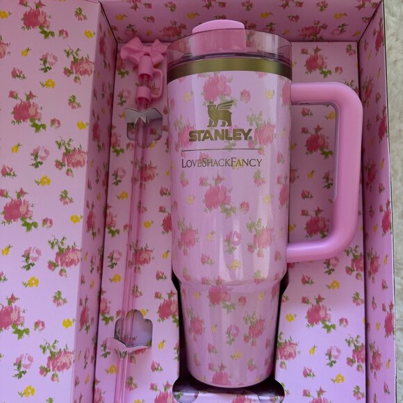 LoveShackFancy x Stanley 20 oz Quencher H.20 Tumbler BNIB - Picture 5 of 7